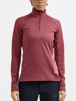 WOMEN'S CORE TRIM THERMAL MIDLAYER -Cheap Sportswear Store 1909501 488200 CORETrimThermalmidlayerW Closeup1