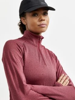 WOMEN'S CORE TRIM THERMAL MIDLAYER -Cheap Sportswear Store 1909501 488200 CORETrimThermalmidlayerW Closeup3