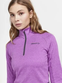 WOMEN'S CORE TRIM THERMAL MIDLAYER -Cheap Sportswear Store 1909501 781200 CORETrimThermalmidlayerW Closeup3