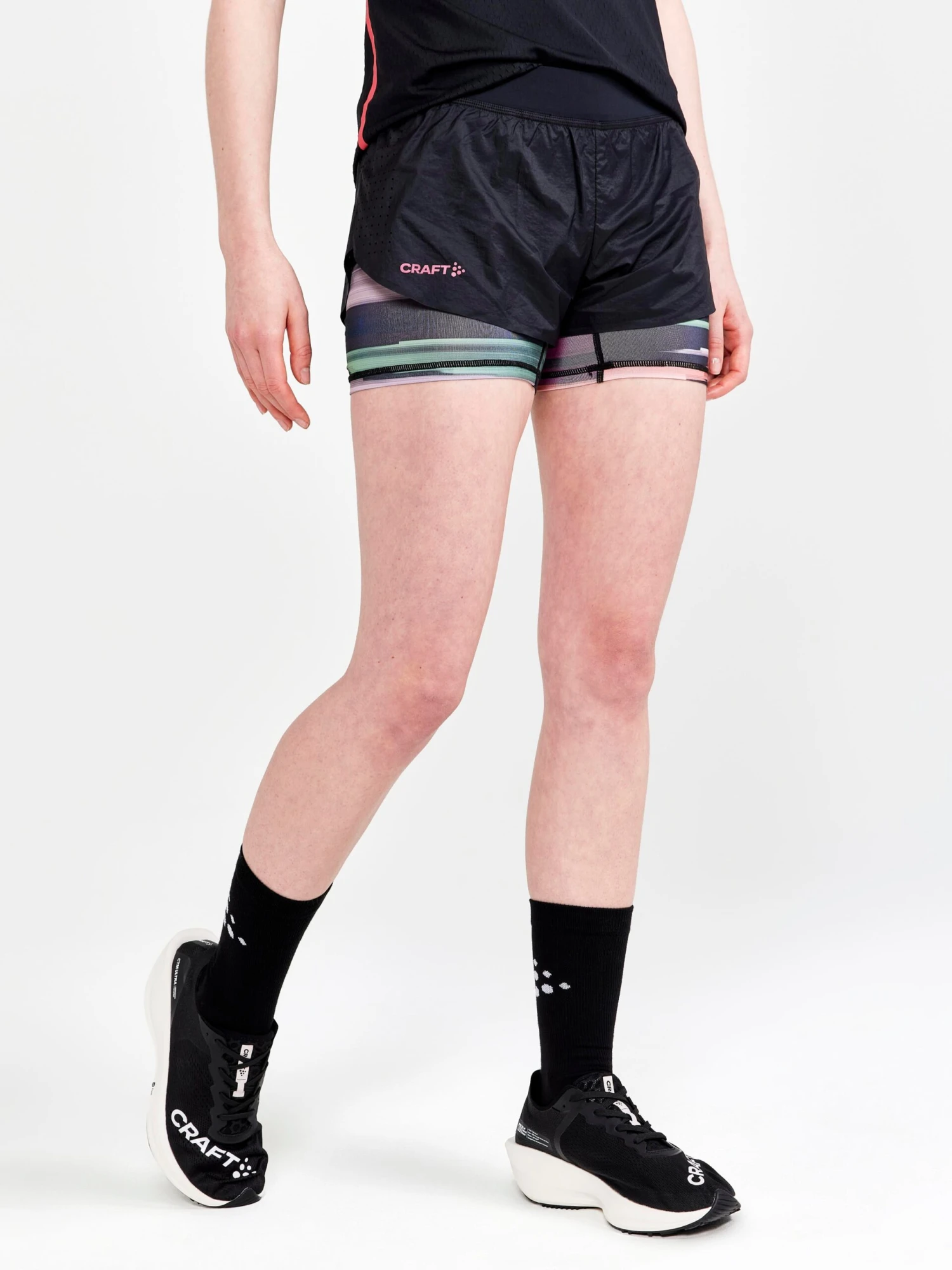 WOMEN'S CTM DISTANCE 2IN1 RUNNING SHORTS 3 WOMEN'S CTM DISTANCE 2IN1 RUNNING SHORTS