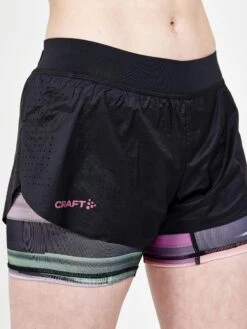 WOMEN'S CTM DISTANCE 2IN1 RUNNING SHORTS 23 WOMEN'S CTM DISTANCE 2IN1 RUNNING SHORTS -Cheap Sportswear Store 1910424 007486 CTMDistance2in1ShortsW Closeup3
