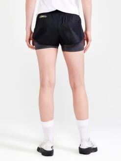 WOMEN'S CTM DISTANCE 2IN1 RUNNING SHORTS 34 WOMEN'S CTM DISTANCE 2IN1 RUNNING SHORTS -Cheap Sportswear Store 1910424 999985 CTMDistance2in1ShortsW Closeup2